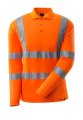 Mascot Poloshirt lange mouw Premium hi-vis oranje